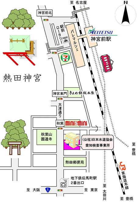 地図 公益社団法人日本水道協会 愛知検査事業所 公益社団法人 日本水道協会 Jwwa